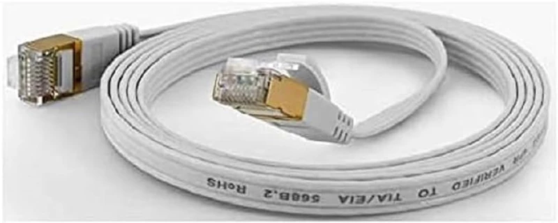 wantecWire 7012 Extra Thin Patch Cable with Top Quality White