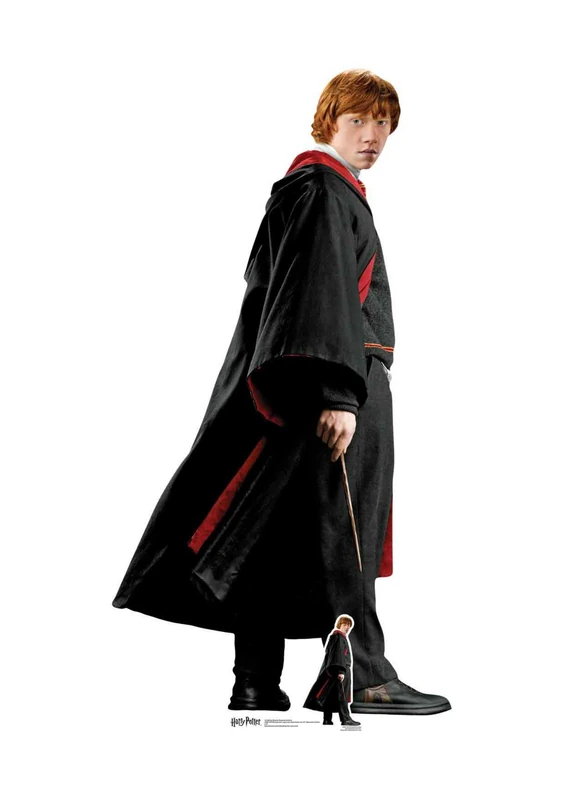 Star Cutouts SC1086 Ron Weasley (Rupert Grint) Lifesize Cardboard Cutout – Official Harry Potter Party & Bedroom Display – 176cm Tall