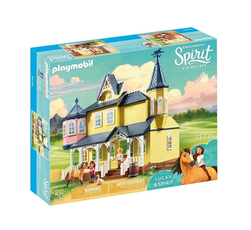 Playmobil 9475 DreamWorks SpiritLucky's Happy Home, Fun Imaginative Role-Play, PlaySets Suitable for Children Ages 4+