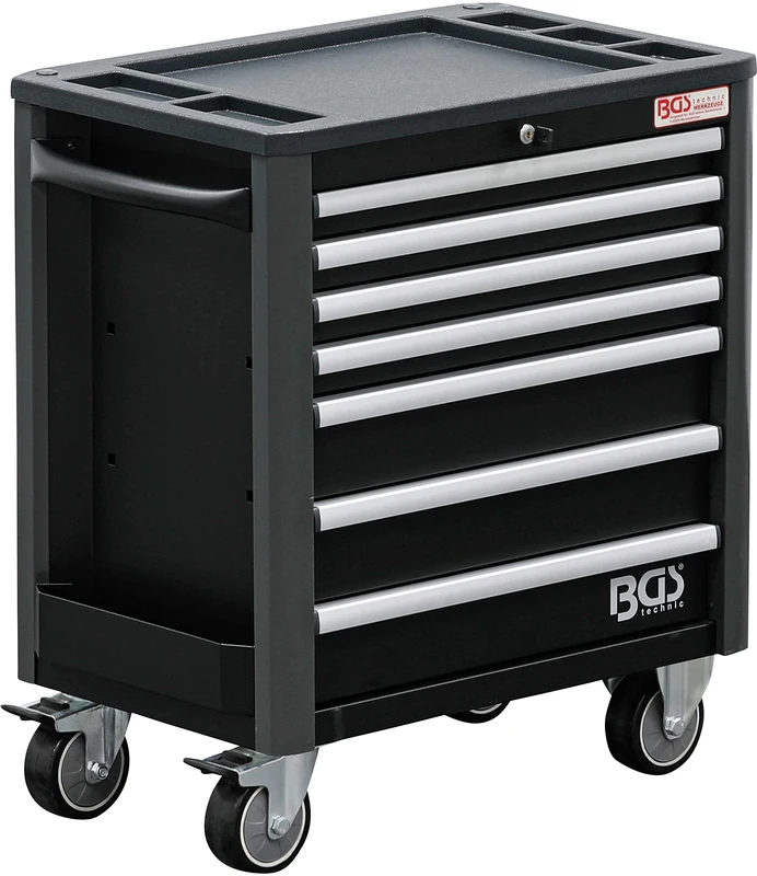 BGS 4102 | Workshop Trolley | 7 Drawers | extra low total Height | empty