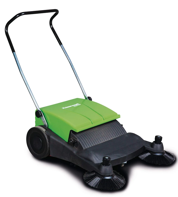 Cleancraft HKM 800 7304008 Sweeper, Hand Sweeper (Working Width 800 mm, Container 40 L, Tandem Roller System)