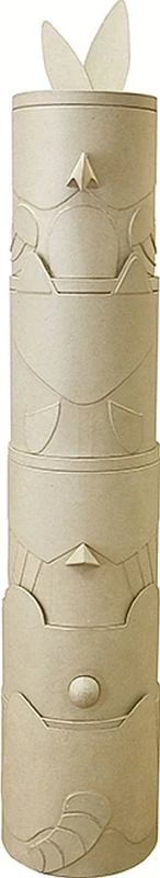 Décopatch XLA32C - One XXL papier-mâché stand - size: 35x35x190 cm, Totem - DIY - Customisable Décor - Completely Personalise - Creative + Leisure Activity - Image 1