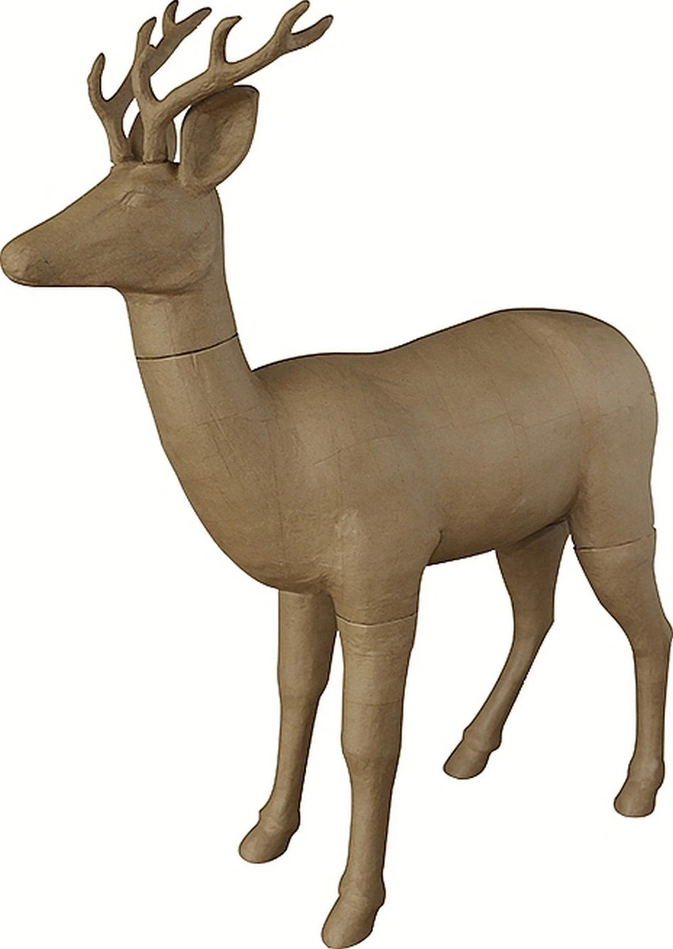 Décopatch - Ref XLA29C - Reindeer - Extra Large Papier Mache Object to Decorate - 101 x 40 x 122cm - Decorate with Décopatch Papers & PaperPatch Glue, Glitter, Paints