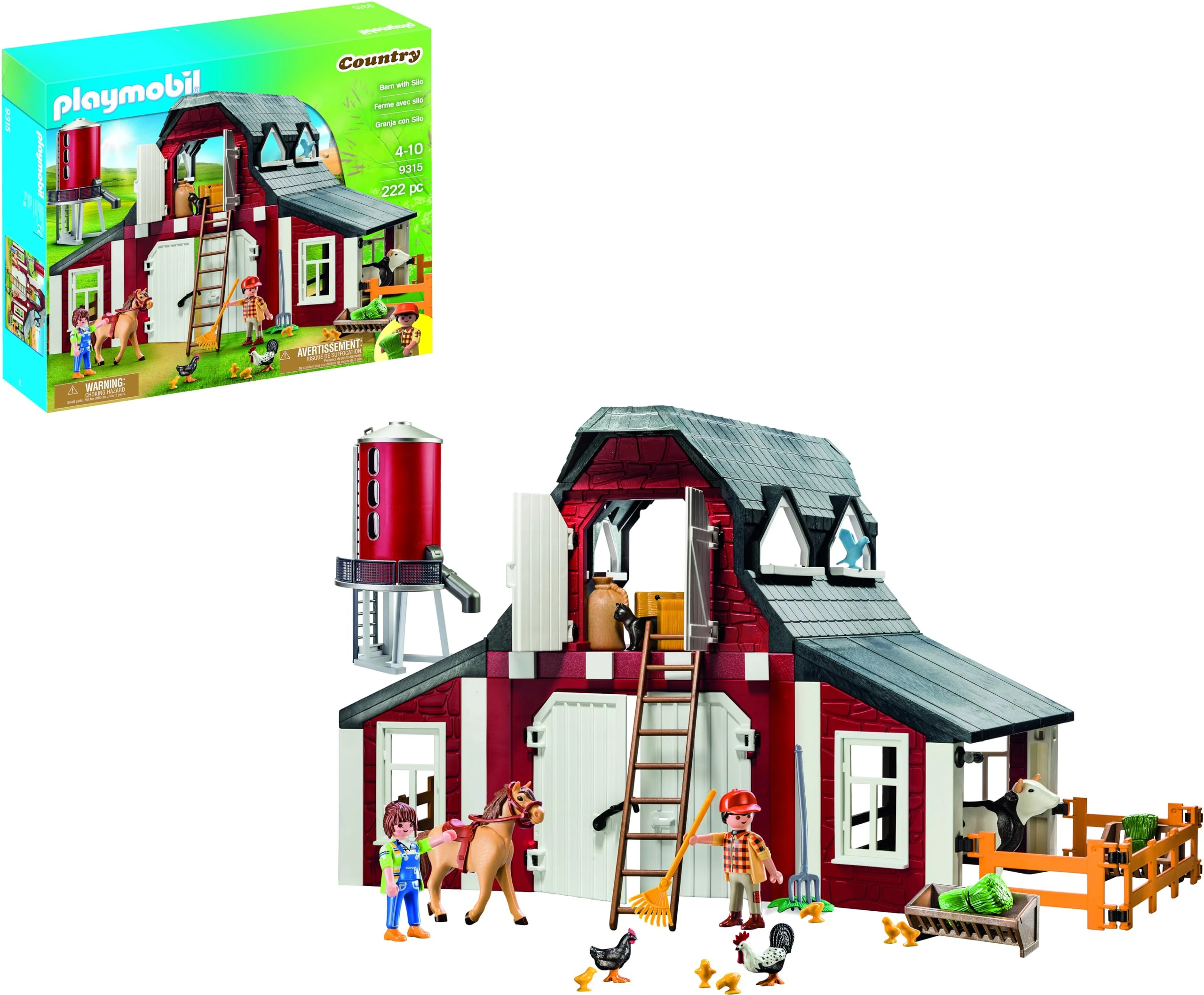 Playmobil Country 9315 Farm Set Barn with Silo