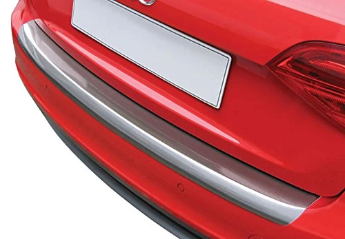 RGM ABS Rear bumper protector compatible with Volkswagen Transporter T6 Caravelle/Multivan 9/2015- with barn doors 'Brushed Alu' Look