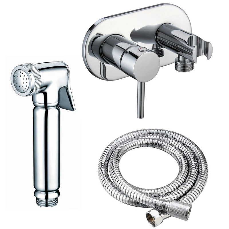 Designer Toilet/Bidet Hand Shower Complete Set with Mixer - Image 1