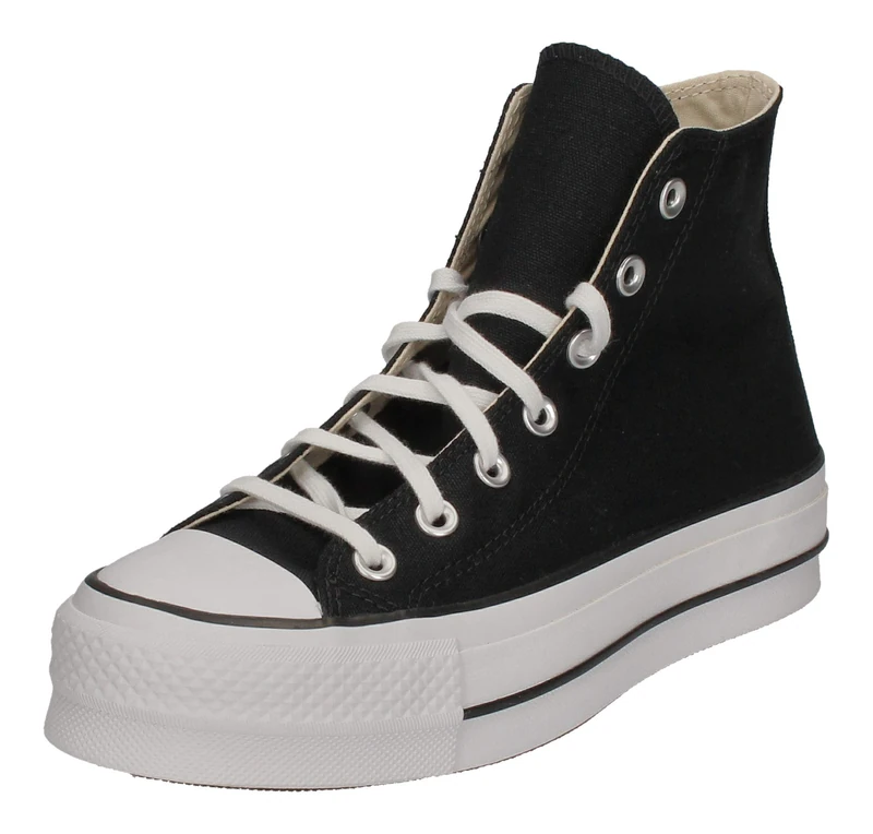 Converse Platform Hi Trainers Black White - 5.5 UK