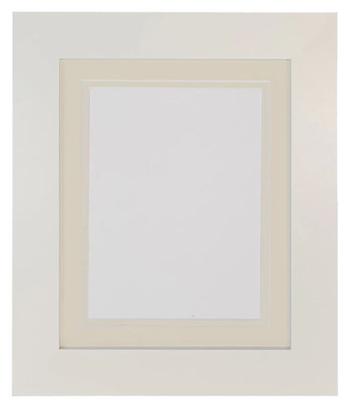 Metro White Photo Picture Poster Frame with Double Light Grey Mount 50 x 70 cm for Image Size 24 x 16 inch