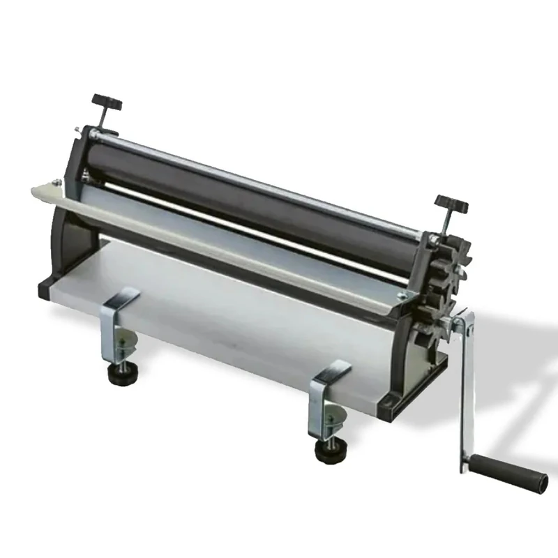DKN 19-Inch Pizza Dough Roller Machine with Hand Crank - Pasta Maker, Dough Sheeter Features Non-Stick Rollers with Thickness Control - Solid Steel and Aluminum Construction