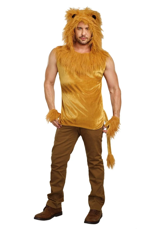 Dreamgirl Women's King of The Jungle Lion Costume Shirt Adult, Brown, XXL (Pack of 2)