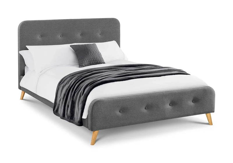 Julian Bowen Astrid Bed - Grey Fabric Beds