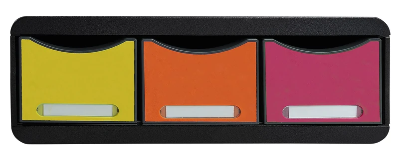 Exacompta - Ref 318798D - Iderama Collection - Toolbox Maxi Drawer Set (3 Drawers) - 270 x 355 x 135mm in Size, Tall Drawers for Storing Small Items - Harlequin