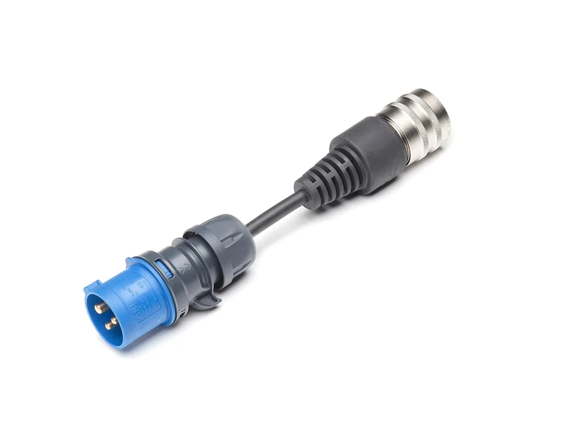 Juice Booster Connector Single Phase, Blue Commando Socket CEE16 1ph / 230V/16A / 3.7kW Commando, Domestic, Industrial, Commercial, Camping, Marina Socket