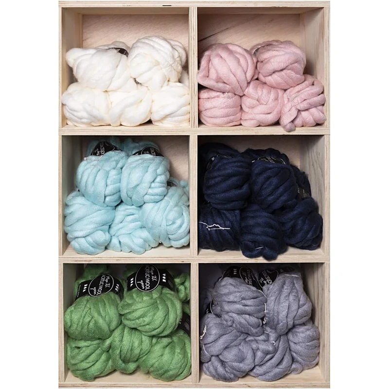 Chunky yarn of acrylic/wool, L: 15 m, Mega, 6x5balls - Image 1