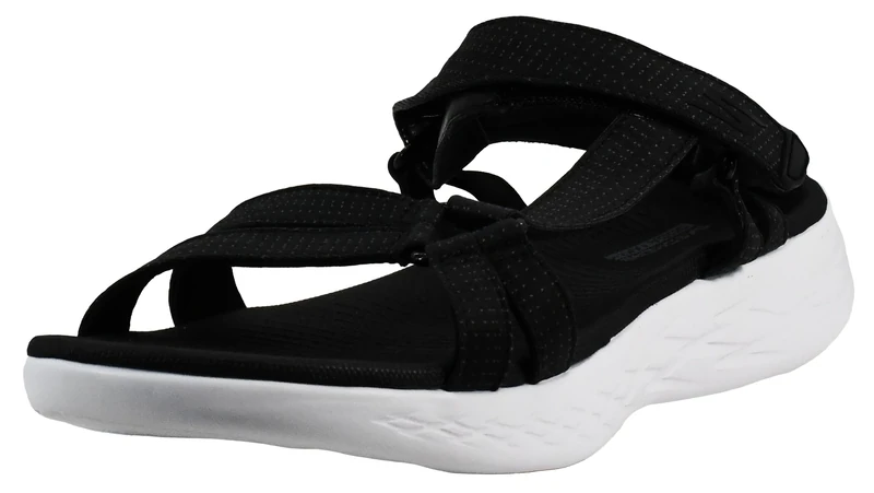 Skechers Women's On-The-go 600-Brilliancy Sport Sandal, Black, 8 UK Wide