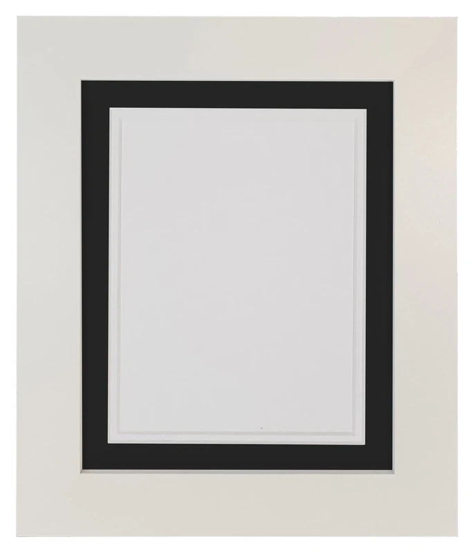 Metro White Photo Picture Poster Frame with Black on White Double Mount 30 x 24 for Image Size 24 x 20 inch