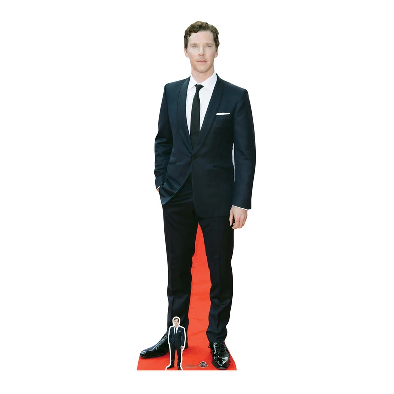 Star Cutouts CS726 Benedict Cumberbatch Smart Suit Lifesize Cardboard Cutout 184cm – Movie Star Display, Party Decoration & Fan Gift
