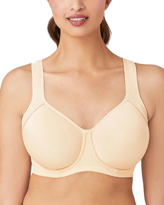 Wacoal Women's Lindsey Sport Contour Underwire Bra, 853302, Opaque, Sand, 34DD