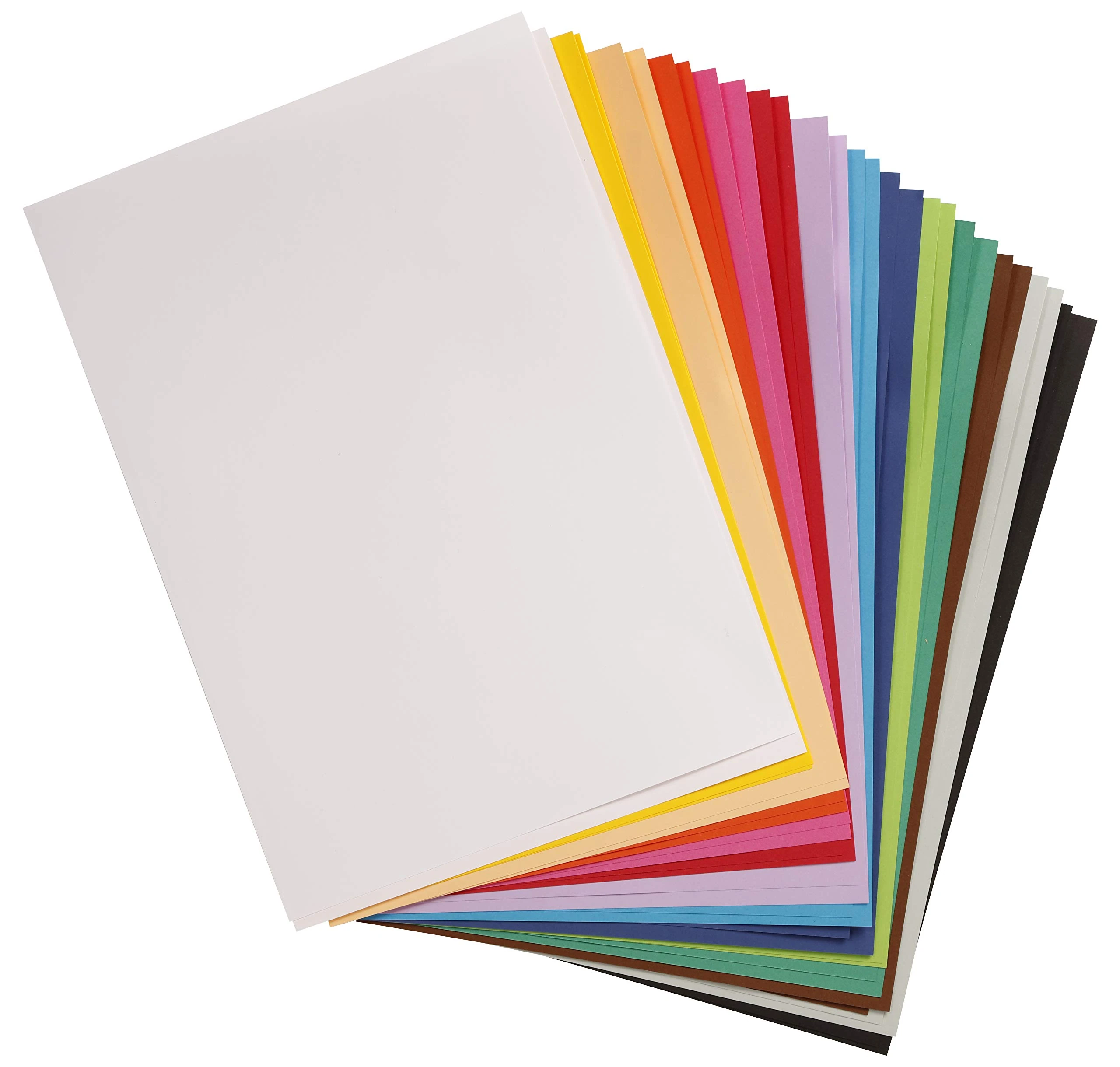 Clairefontaine - Ref 975598C - Maya Smooth Coloured Drawing Card (2 x Packs of 14 Sheets) - 184gsm - A2 (59.4 x 42cm) - Bright Colours Colour - Deep Dyed, Acid Free, pH Neutral