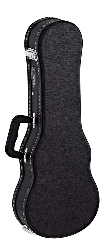 Ortega Guitars Economy Ukulele Hardcase - Case for Concert Ukulele - Height 66.5 cm - Vinyl, Black (OUCSTD-CC)