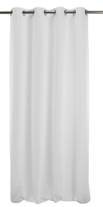 APELT Loop Curtain – Polyester – White, 140 x 245 x 0.5 cm - Image 1