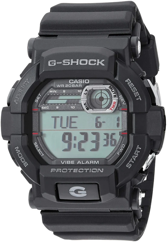 Casio Unisex-Adult Digital Quartz Watch with Resin Strap GD-350-1CR