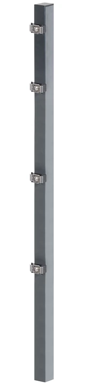 Alberts 677343 Fence Clamping Flap Posts for Double Rod mesh mats, Charcoal - Image 1