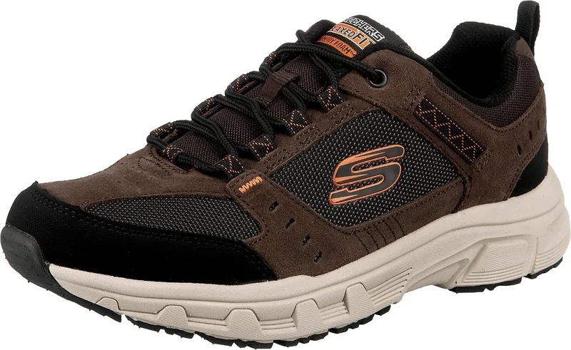 Skechers Mens Oak Canyon Sneaker, Brown, 11 UK