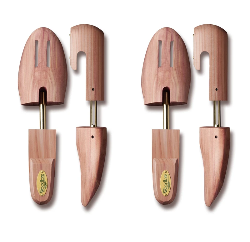 Allen Edmonds Woodlore Men’s Cedar Wood Shoe Trees (2 Pairs) Adjustable, Aromatic, USA Made