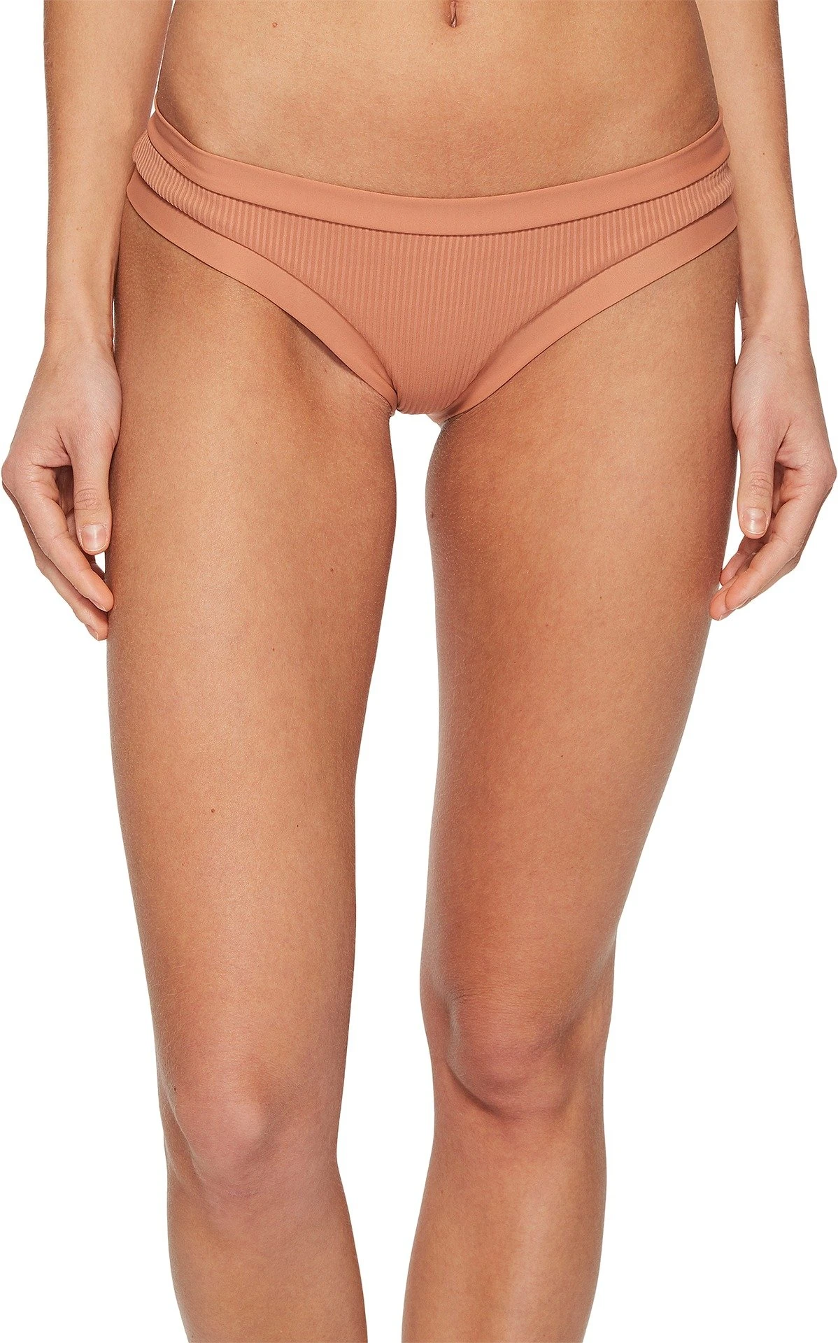 Body Glove Women's Audrey Low Rise Bikini Bottom Swimsuit, Ibiza Ribbed Bronze, X-Large