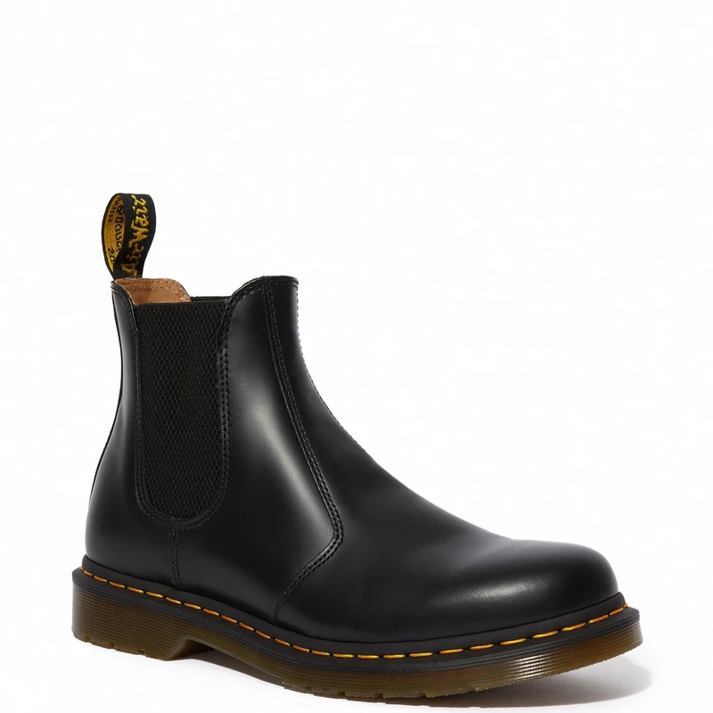 Dr. Martens Women's NS Chelsea Boot Combat, Black Industrial Full Grain, 2 UK