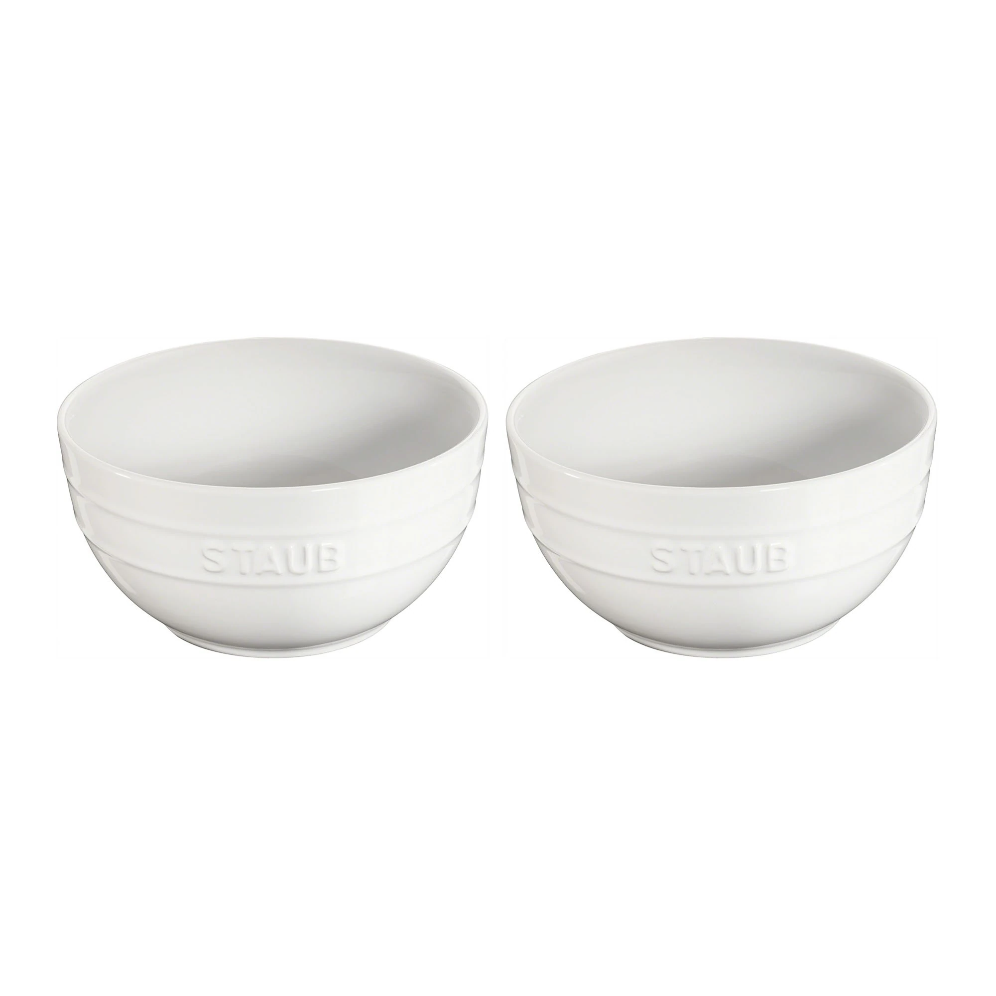 Staub 40511-550 Universal Bowl Set, Ceramic, White