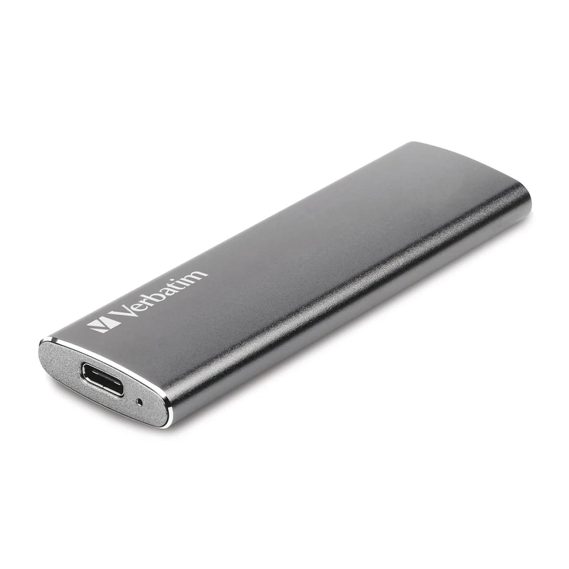 Verbatim Vx500 SSD - 120 GB - Space grey - 29 g - External SSD - USB 3.0 SSD - Lightweight SSD External - for Windows & Mac OS X - Portable Drive - USB-C - High-speed Flash-drive - Image 1