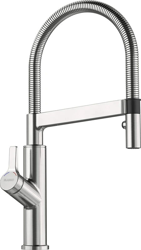 BLANCO Kitchen Sink tap with a Pull-Out spout from Blanco Solenta-S UltraResist - Steel - 522405 Stainless Steel Finish - Image 1