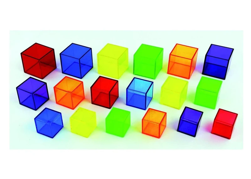 TickiT 73089 Translucent Cube Set, 54 Pieces, Translucent , 5cm