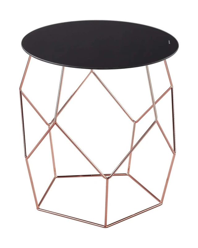 ASPECT Origami Side Table, Copper/Black, 42 x 46 x 46 cm
