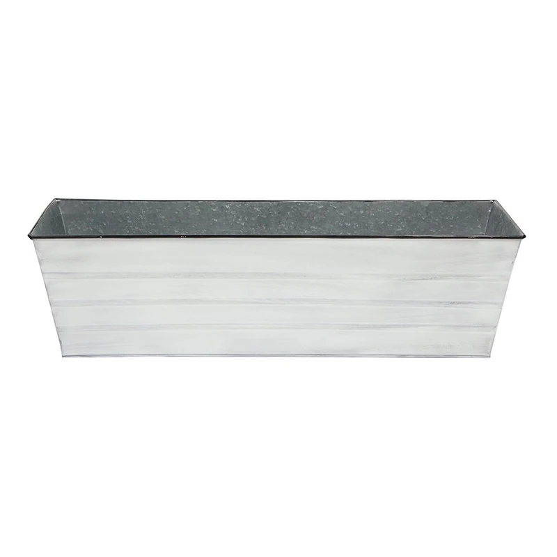 Achla Designs Window Box, Metal, White, L - Image 1