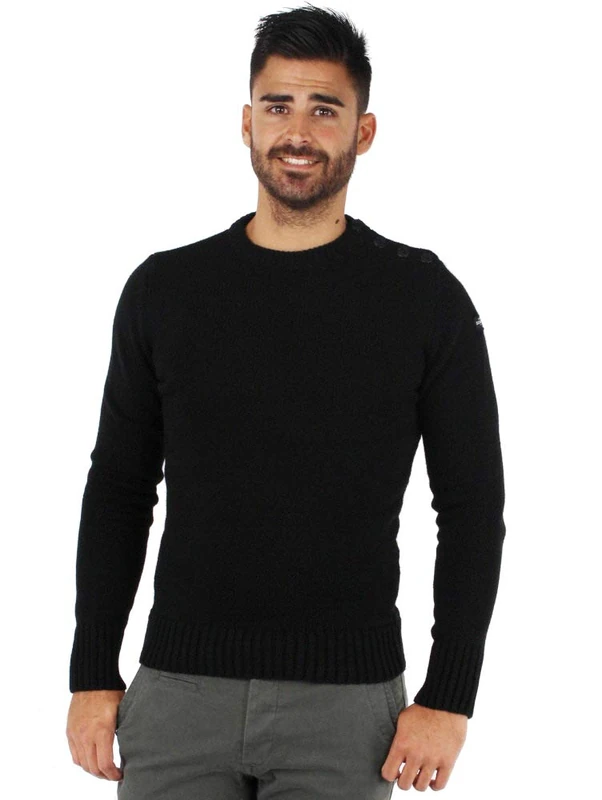 Schott NYC Men's Ploutrider1 Jumper, Black (Black Black), Small (Size: S)