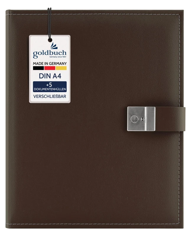 goldbuch Cezanne Document Folder Black-Brown