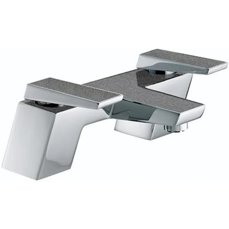 Bristan MSAI BF GG Metallix Sail Bath Filler Graphite Glisten, Chrome/Graphite