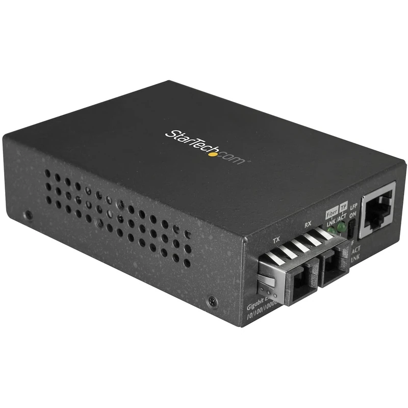 StarTech.com Singlemode (SM) SC Fiber Media Converter for 10/100/1000 Network - 10km - Gigabit Ethernet - 1310nm - w/ Auto Negotiation (MCMGBSCSM10)