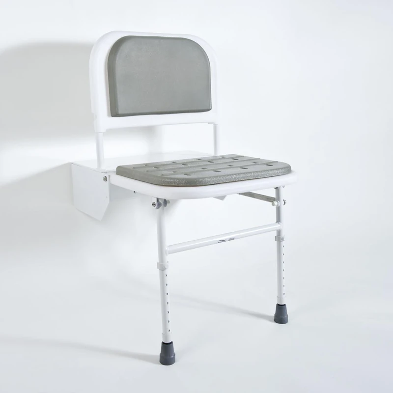 Bristan B Docm Compliant Aluminium Frame Shower Seat, Blue - Image 1