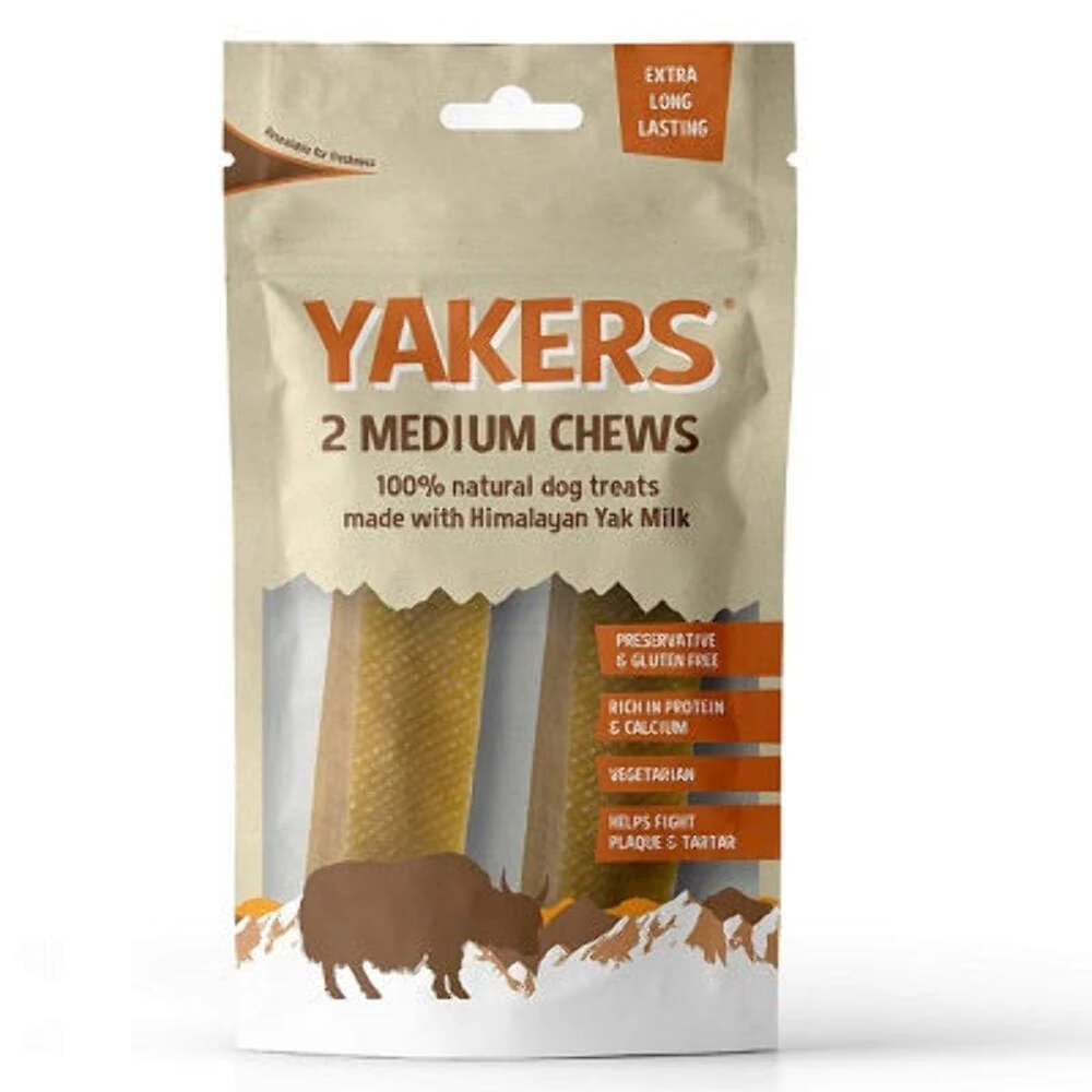 Yakers Dog Chew Medium, 130 g (Pack of 2)