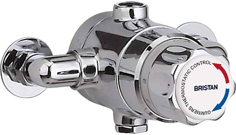 Bristan TS1503ECP-2000-MK Commercial 15mm Exposed TMV3 Mixing Valve (no Shut Off) Mixer Shower, Chrome
