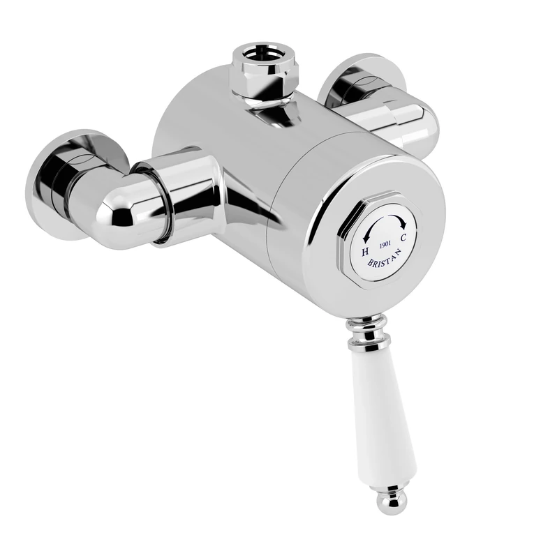 Bristan N2 SQSHXTVO C 1901 Exposed Sequential Top Outlet Shower Valve, Chrome