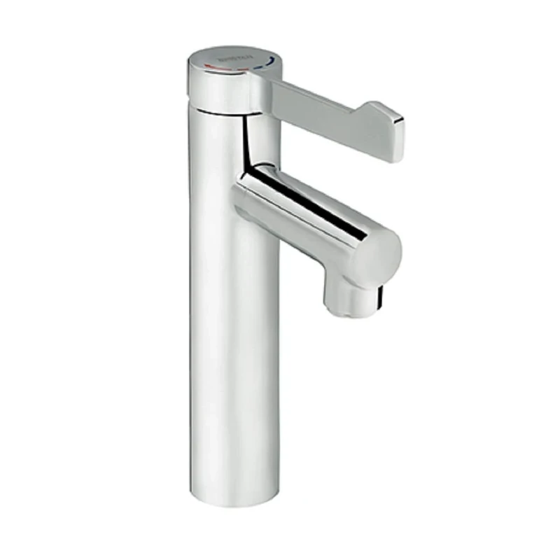 Bristan NMT LL Solo Non-Thermostatic Tall Pillar Healthcare Tap with Long Lever Handle, Chrome - Image 1