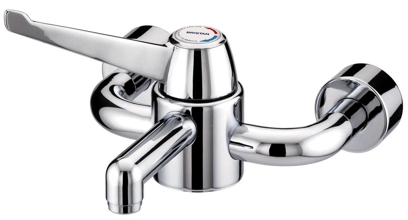 Bristan H64WMT2 Thermostatic Wall Mount TMV3 HTM64 Mixer Tap, Chrome