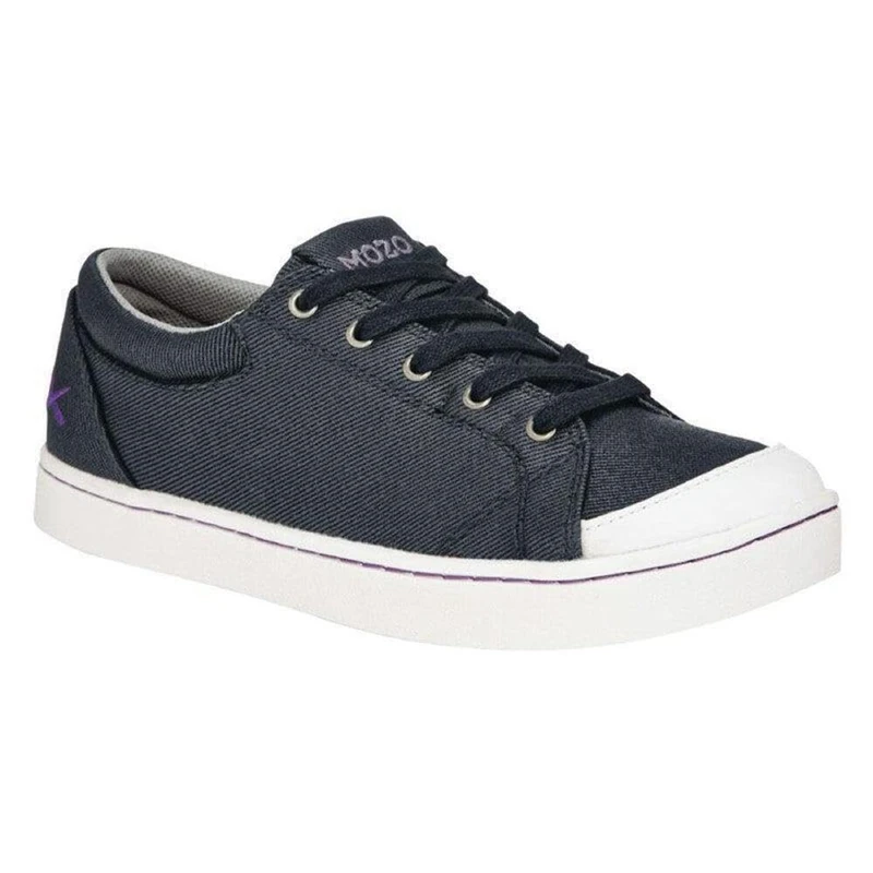 MOZO M31165-46/11 GRIND Men's Slip Resistant Canvas Sneaker, 11 UK, BLACK/WHITE