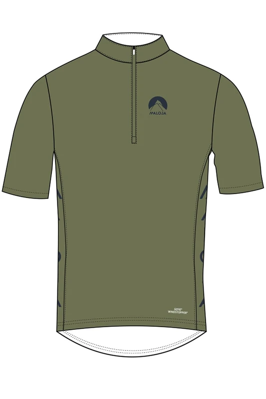 Maloja Lagalbm WS 1/2 Technical Jersey, Men, mens, 25249-1-8182-Mbamboo, Green (Bamboo), M