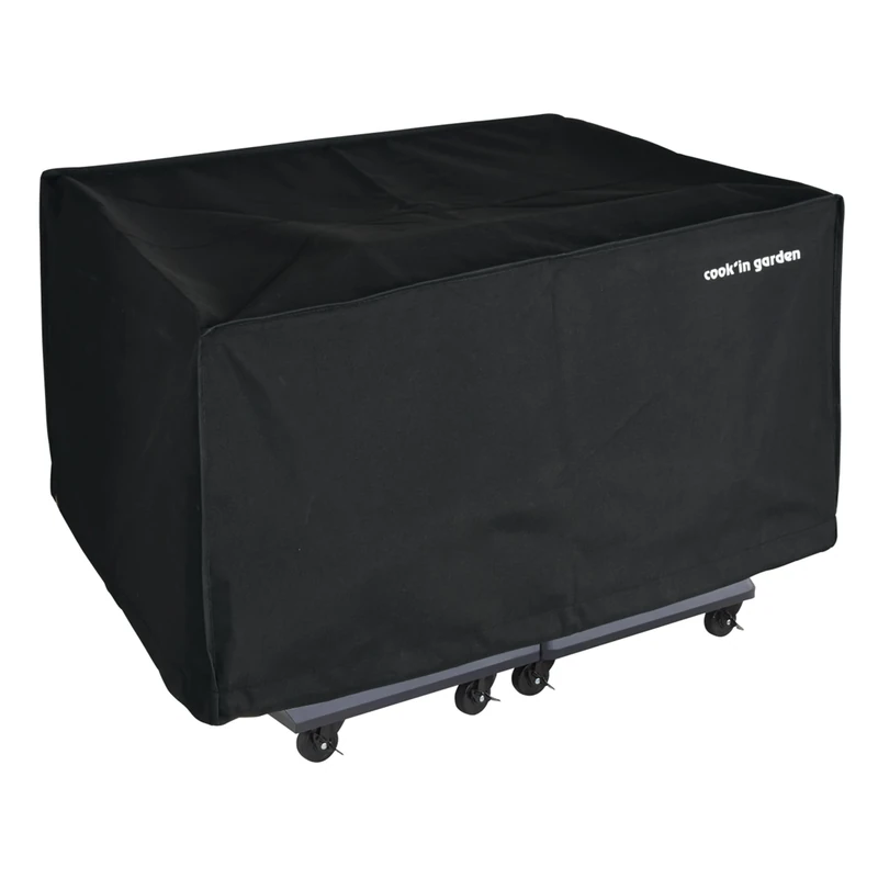 Cook'in Garden – Protective Cover for Barbecue – All Brands – Water Repellent – Dimensions L190 x W65 x H90 cm – Rectangular – Black